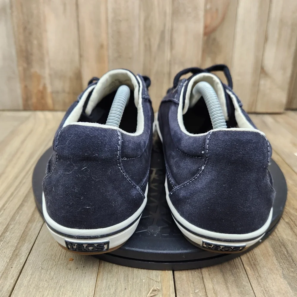 Taos Moc Star Sneakers Womens size 8.5 Navy Blue Canvas Lace Up Shoes